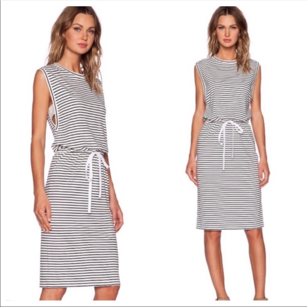 EUC. Theory Knit Striped Caneil Dress.
